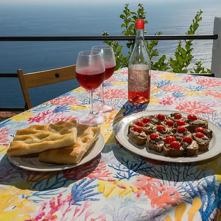 Casa Panoramica Con Terrazza E Vista Mare Alle 5 Terre Semesterbostad *